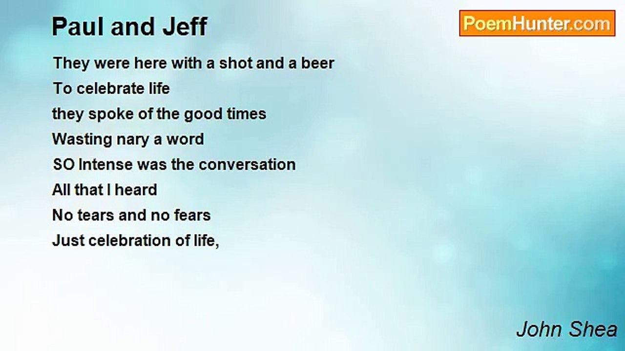 John Shea - Paul and Jeff