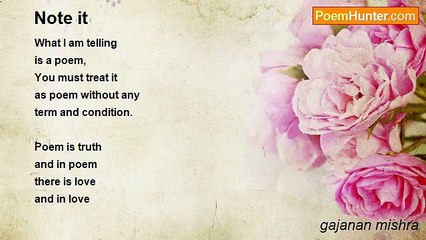 gajanan mishra - Note it