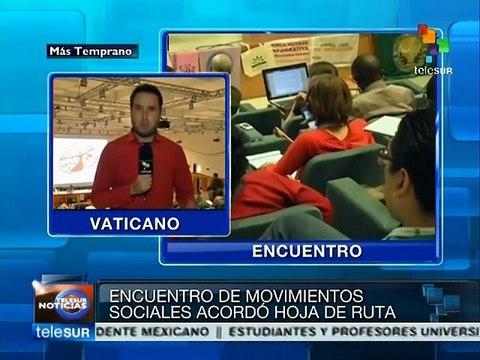 Termina en El Vaticano el Encuentro Mundial de Movimientos Sociales