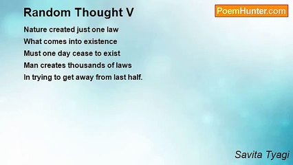 Savita Tyagi's Reflection on Nature's Immutable Law 🌿