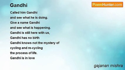 gajanan mishra - Gandhi