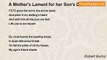 Robert Burns - A Mother's Lament for her Son's Death