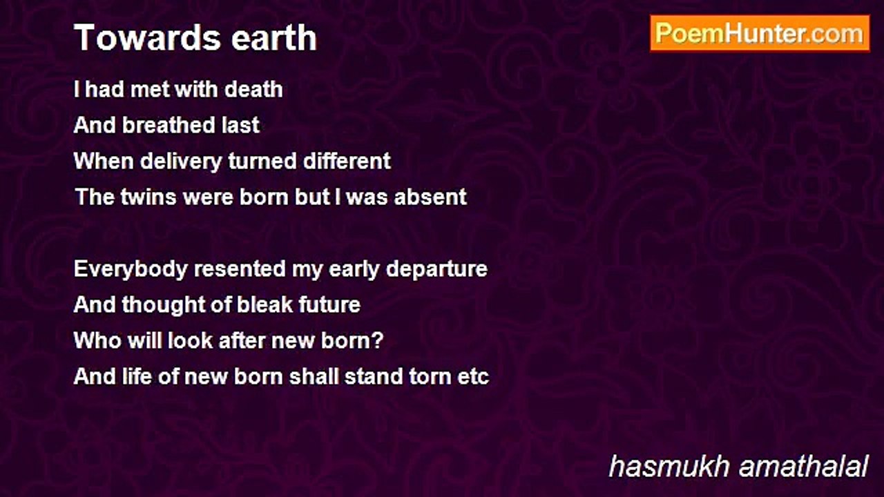 hasmukh amathalal - Towards earth