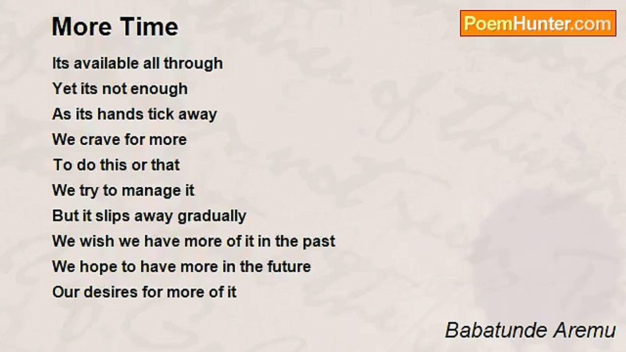 Babatunde Aremu - More Time