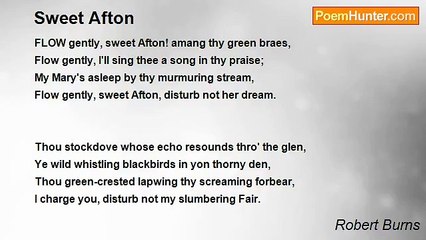 Robert Burns - Sweet Afton