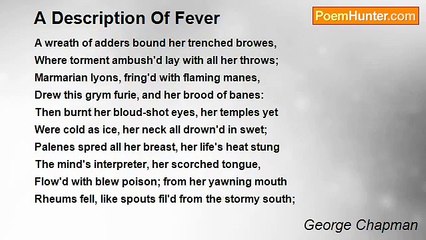 George Chapman - A Description Of Fever