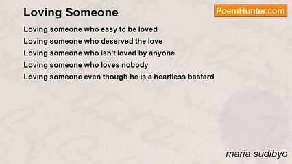 maria sudibyo - Loving Someone