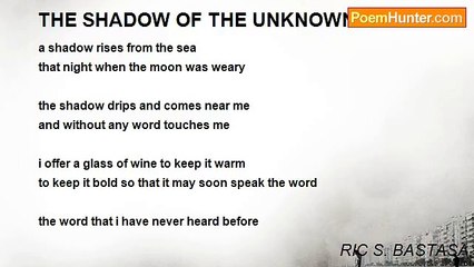 RIC S. BASTASA - THE SHADOW OF THE UNKNOWN PAST