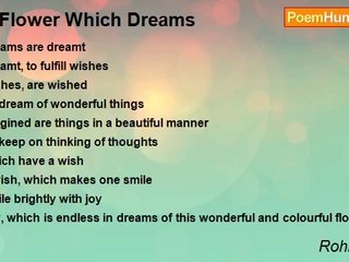 Rohit Sapra - A Flower Which Dreams