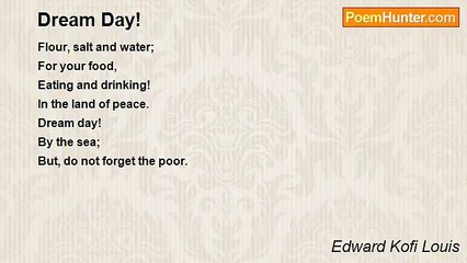 Edward Kofi Louis - Dream Day!