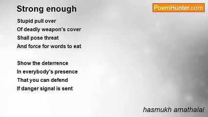 hasmukh amathalal - Strong enough
