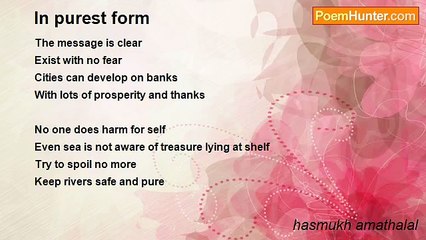 hasmukh amathalal - In purest form