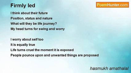 hasmukh amathalal - Firmly led