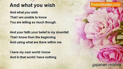 gajanan mishra - And what you wish