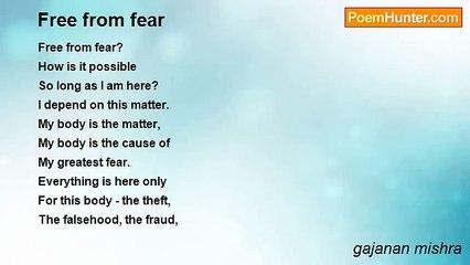 gajanan mishra - Free From Fear