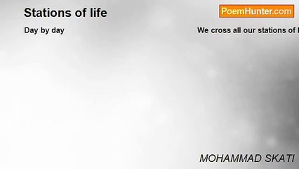 MOHAMMAD SKATI - Stations of life
