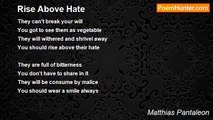Matthias Pantaleon - Rise Above Hate