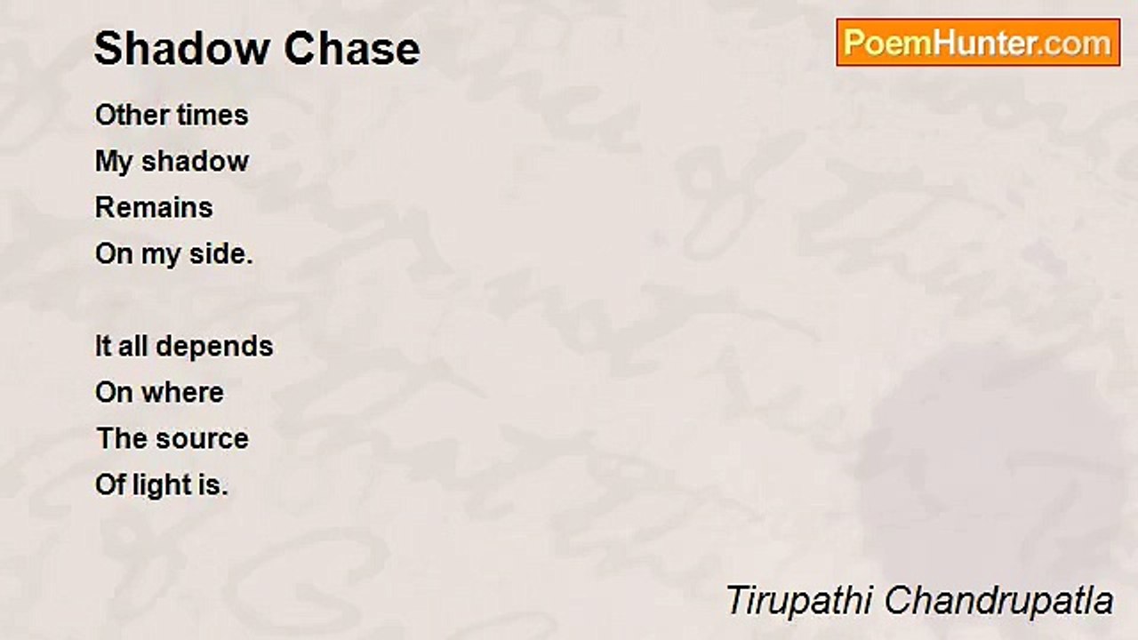 Tirupathi Chandrupatla - Shadow Chase