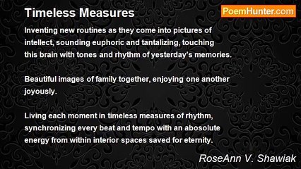RoseAnn V. Shawiak - Timeless Measures