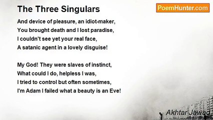 Akhtar Jawad - The Three Singulars