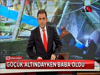 Karaman'da göçükte mahsur kalan işci baba oldu