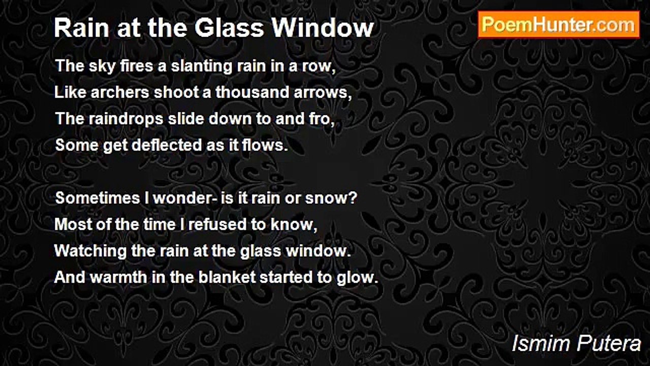Ismim Putera - Rain at the Glass Window