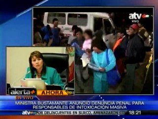 Denunciarán a responsables de intoxicación masiva de escolares