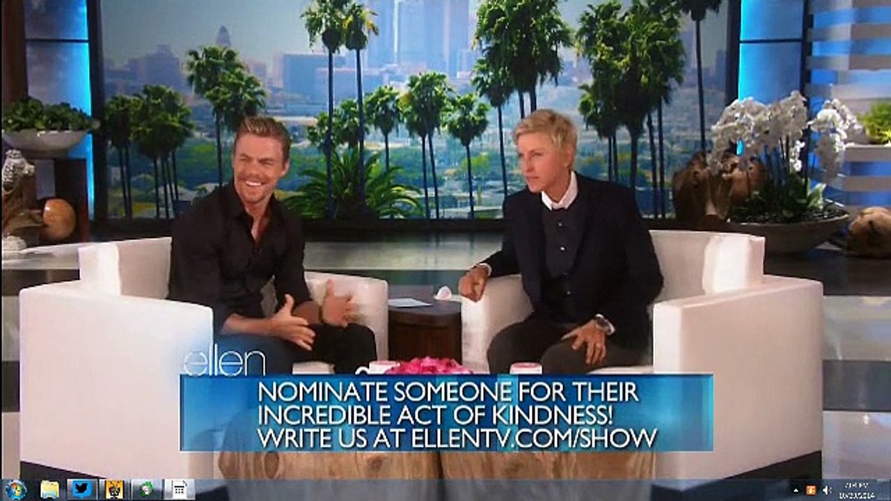 Derek on Ellen 102914