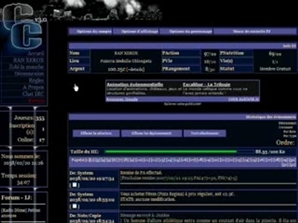 Tutoriel du Jeu CyberCity2034 v3.0