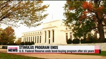 U.S. Federal Reserve ends bond-buying program