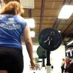 115# push press. Looks a little jerky? Hard to tell. 95# one may have been a slight jerky too....