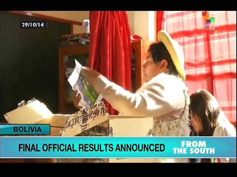 Bolivia: final election results announced
