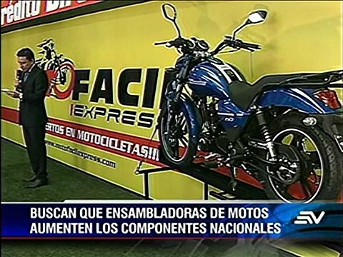 Las motos deberán tener 25% de piezas nacionales para el 2015