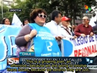 Chile: in "warning strike," teachers reject Bachelet's policies