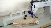 Automatic circle sewing machine for thick Sisal Buffing Wheels