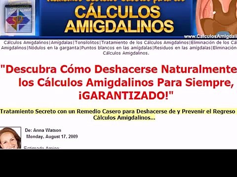 Calculos Amigdalinos Mal #19