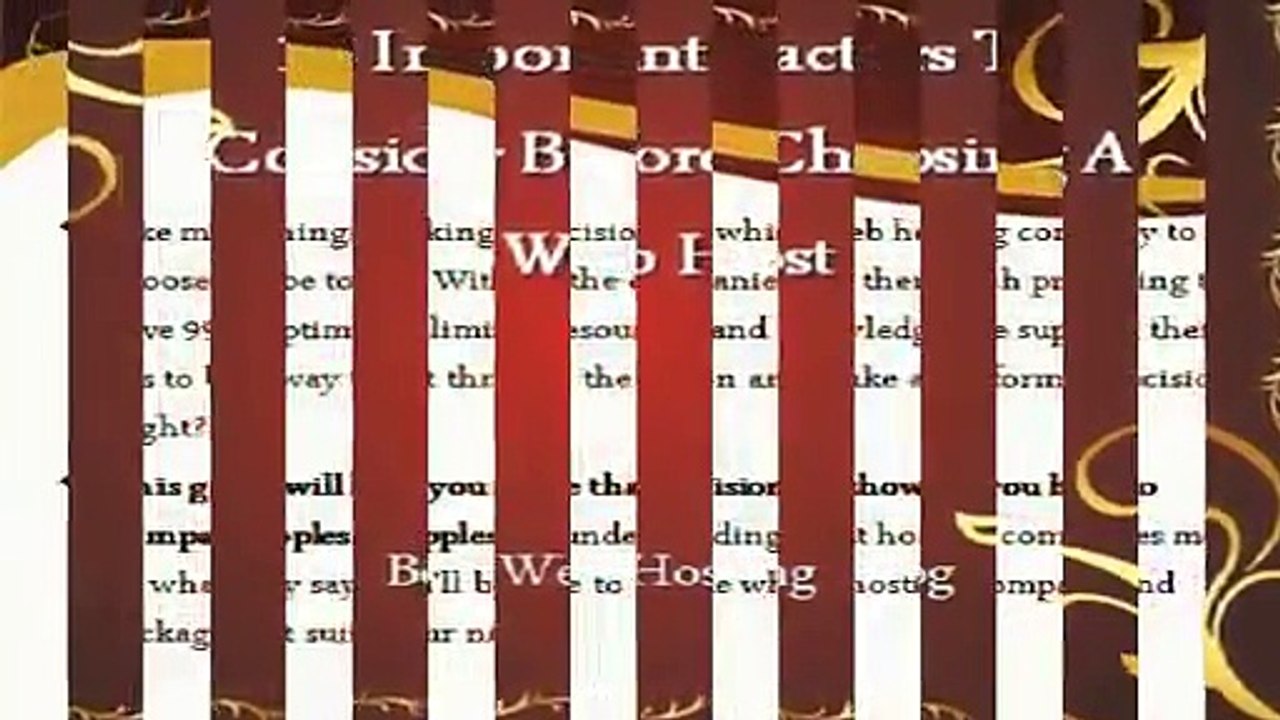 10 Important Factors To Consider Before Choosing A Web Host