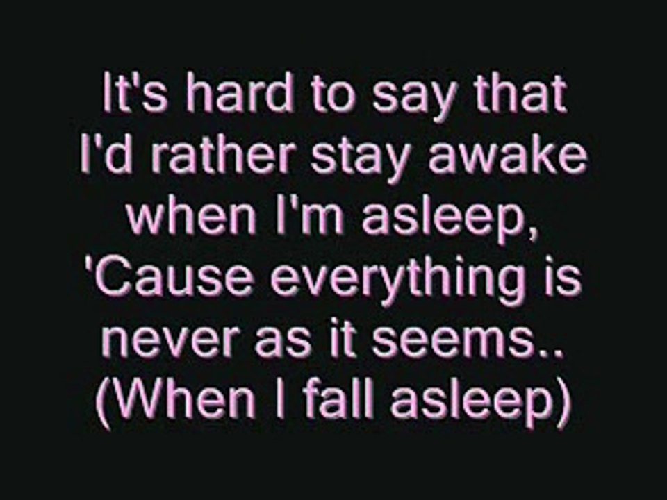 Owl City - Fireflies (lyrics)