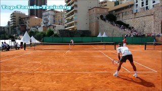 Roger Federer entrainement Monte Carlo