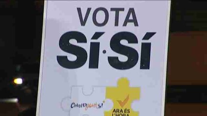 Pegada de carteles del 9N