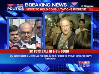 Delhi govt formation: SC finds LG's efforts positive