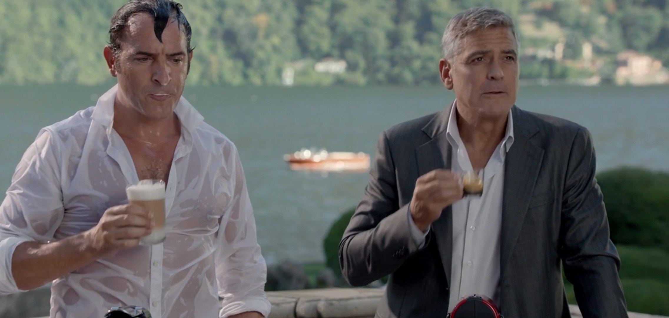 Jean Dujardin et George Clooney dans la nouvelle pub Nespresso - Vidéo  Dailymotion