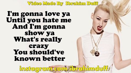 Iggy Azalea - '''Black Widow'''' ft. Rita Ora (Lyrics On Screen) HD