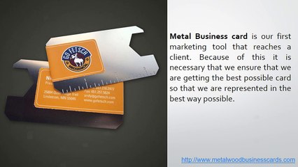 Metal Business Cards
