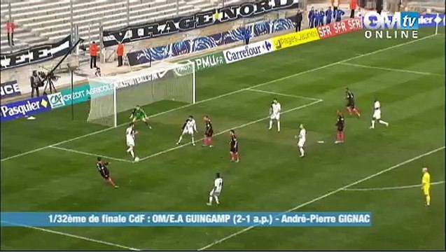 OM 2-1 Guingamp : Le but de Gignac (107e)