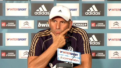 Romao et Baup face à la presse