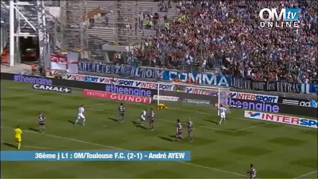 OM 2-1 TFC : le but d'André Ayew (45')