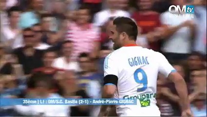 OM 2-1 Bastia : le but de Gignac (12e)
