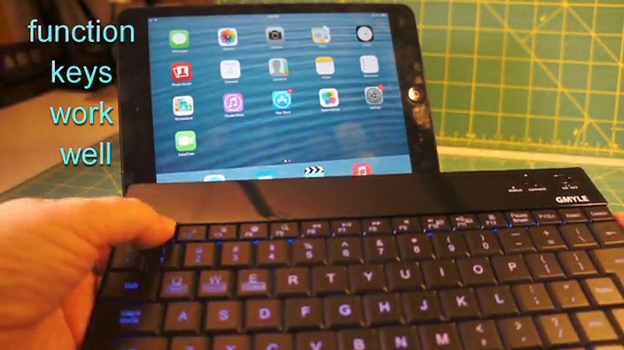 Bluetooth Keyboard, GMYLE Bluetooth 3.0 LED Backlit Keys