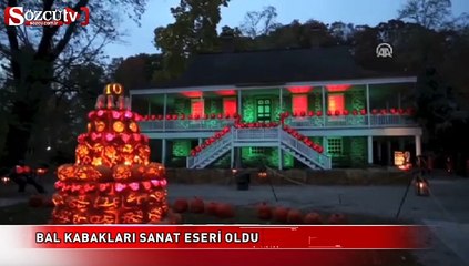 Bal kabakları sanat eseri oldu